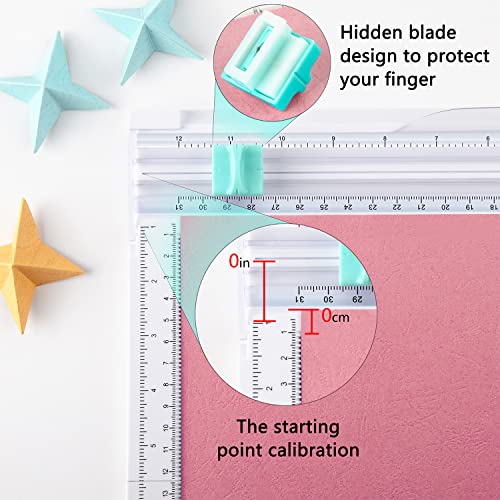 Ecraft Paper trimmer Scoring Board: 12 x12 inch craft paper cutter - folding & Scorer for cover of book & Gift box and Photo etc - color: White