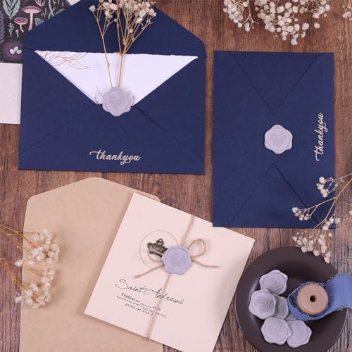 UNIQOOO Wax Seal Stickers - Eucalyptus Wedding Invitation Envelope Seal Stickers, 50 Pcs Self- Adhesive Mauve Stickers, Perfect for Invitation, Christmas, Gift Wrapping, Party - color: Eucalyptus Leaf - Mauve, size: Eucalyptus leaf,50