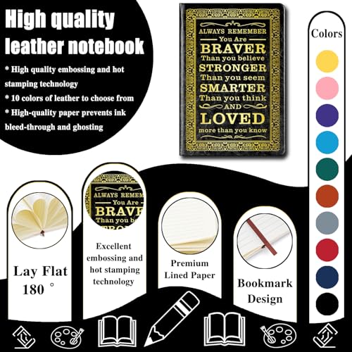 JOHSBYD Journal for Women - A5 Lined Hardcover Notebook and Diary (Black) - color: Black
