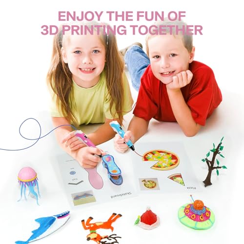 SONGTIY 3D Printing Drawing Template, 20 Sheets 3D Printer Paper Stencils - color: Colorful