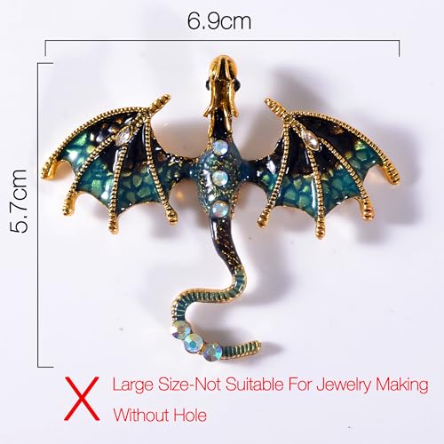 Bulk Gold Enamel Charms for Jewelry Making, Colorful Metal Charms Pendant for Bracelet Necklace and Crafting - color: Dragon MIxed Color