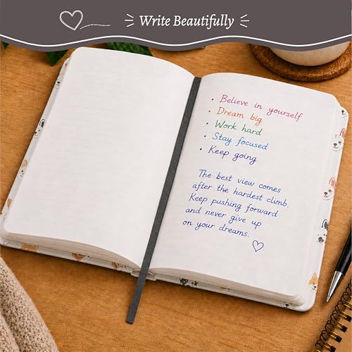 WORLD TRAVELER Eccolo A5 Lined Journal 256 Ivory Pages Lay Flat 6x8 - color: Good Boy
