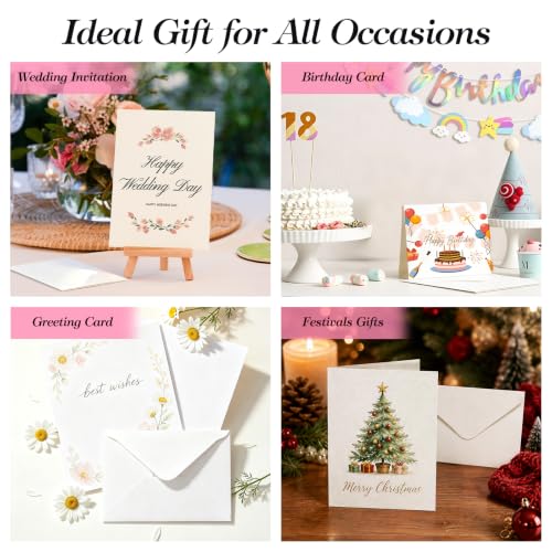 70 Sets Watercolor Cards with Envelopes,Folded Cards 4.3 x 6 Inch