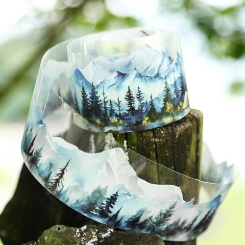 6 Rolls Mountain Landscape PET Tape for Scrapbooking - style: Mountain Forest