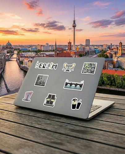 Berlin Sticker Sheet, Berlin Stickers for Laptop & Journal - style: Berlin
