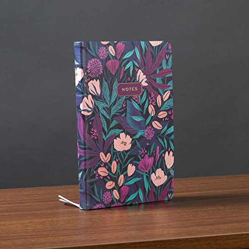 WORLD TRAVELER Eccolo A5 Lined Journal 256 Ivory Pages Lay Flat 6x8 - color: Tropical Floral