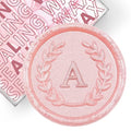 25Pcs Pink Letter A Adhesive Wax Seal Stickers, Hand-Made, No Need Seal Stamp, Tear and Use Wax Stickers for Wedding Invitations, Envelopes, Christmas Gift - color: 25pcs-pink, size: A
