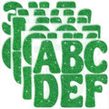 Bulletin Board Letters 74 PCS Glitter Letter Stickers Large 5 Inch, Green - color: Green, size: 5 Inch