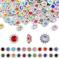 500Pcs Flower Rhinestones, Crystal Bedazzling (8mm- Silver) - color: 8mm- Silver