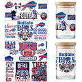 4 Sheet UV DTF Cup Wraps for 16 Oz Glass Cups American Football (06) - style: BL1