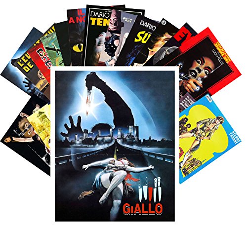 PIXILUV Vintage PostCards 24 pcs Giallo Slasher WIP Vintage Trash Horror Movie Posters - color: Nine