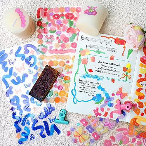 Mayplous Laser & Confetti Sticker Set - 15 Sheets Shiny Scrapbook Embellishments for Journals, Cards, DIY Crafts | Bling Photo Corner Decor for Albums and Planners (Cheer)