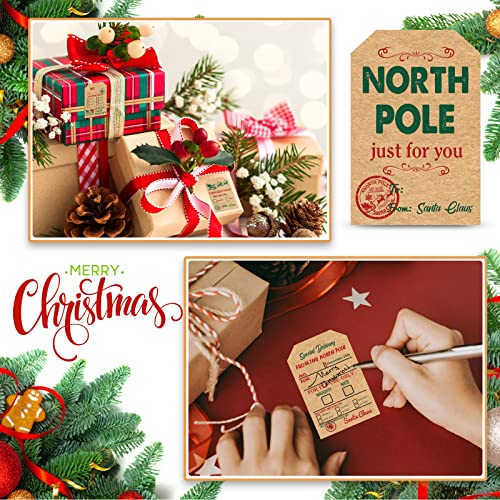 Outus 800 Pcs Christmas Gift Tags to from Labels 8 Styles, Retro Style - style: Retro Style