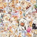 100 PCS Pomeranian Stickers Pack – Waterproof Dog Decals for Water Bottles, Laptops, Phones, Notebook, Cars – Cool Vibrant Graphics for Pomeranian Enthusiast - color: Pomeranian