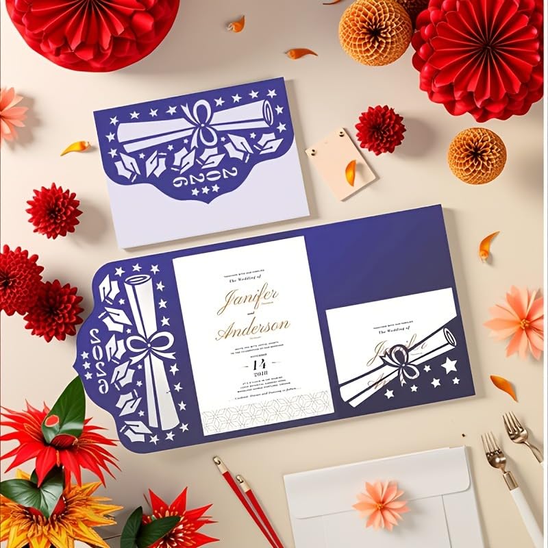 Lapoo Tool Metal Cutting Die for Scrapbooking - Durable, Cut Stencils for DIY Scrapbook Photo Album Decorative Paper Card, Card Making Supplies, Embossing (Wedding Invitation 6 x 4.9 in) - color: Wedding Invitation 6 x 4.9 in