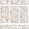 WANDIC 3 Sheets Rub On Transfer Stickers, Flower Pattern Waterproof Decals Furniture Craft Embellishments for DIY Scrapbooking Photo Albums,15 * 30cm - color: Small Flower