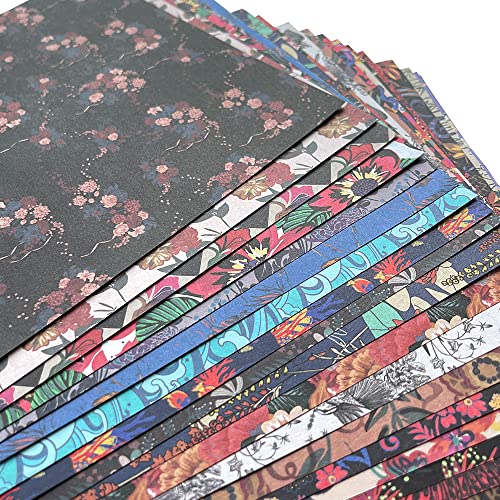 Origami Paper 6x6" Double Sided 100Sheets 50Colors Origami Kit,Craft Paper - color: 100sheets-flowers