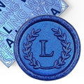 25Pcs Blue Letter L Adhesive Wax Seal Stickers, Hand-Made, No Need Seal Stamp, Tear and Use Wax Stickers for Wedding Invitations, Envelopes, Christmas Gift - color: 25pcs-blue, size: L