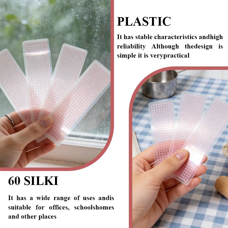 40 Pcs PVC Washi Tape Organizer Cards Storage Holder Boards for Scrapbooking DIY Crafts Journals, Separate Office School Supplies, Pink