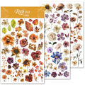 CATaireen Rub on Transfers for Crafts Vintage Scrapbooking Stickers Small Decals Adults Journaling DIY Supplies Use for Fabric Paper Wood Stone Canvas Acrylic Cloth (Fallen Leaves) - style: Fallen Leaves