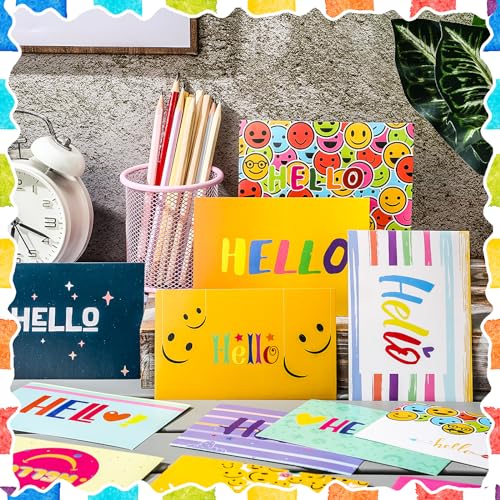 Kosiz 120 Pcs Hello Cards Bulk 4 x 6 Inch - style: Hello