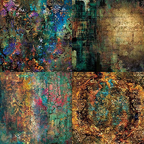 Scrapbook Paper Pad 6x6 Mixture Colored Designs, Single-Sided Decoupage Sheets, Colorful Cardstock for Scrapbooking, DIY Backgrounds, Cardmaking Supplies, Junk Journal Crafts - 24 Pcs - color: 6x6 Mixture Passion