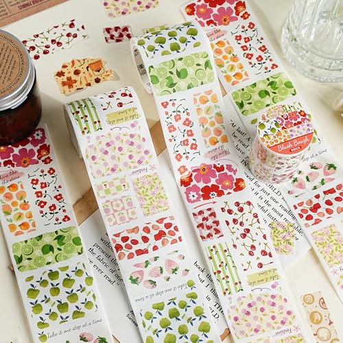 Washi Tape Stickers for Journaling Supplies,Flower Scrapbook Stickers - color: Floral Path