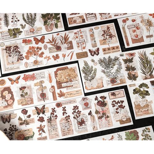 426 Pcs/24 Sheets Stickers for Scrapbooking,Sticker for Journaling Scrapbooking Stickers for Scrapbooking Art Journal Bullet Journal Accessories - style: Mountain Planting Memories