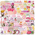 150PCS Meme Stickers Pack, Pink Funny Decals for Adult Women, Waterproof Humorous Stickers Suitable for Kindle Water Bottles Phones Laptops Scrapbooking (Pink Meme) - style: Pink Meme
