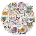 100 Pcs Christian Faith Stickers - color: Christ, style: Art Deco