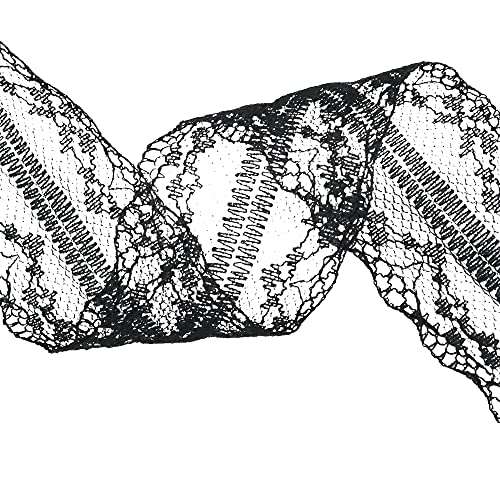 80 Yards Black Lace Trim Ribbon,8 Rolls Crochet Sewing Assorted Patterns Vintage Floral Lace Ribbons for Sewing DIY,Gift Wrap,Scrapbooking, Bridal Shower Wedding Decor, 10 Yards Each Roll - color: Black