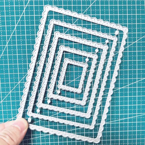 Rectangle Layers Frame Dies Cuts for Card Making - color: Silver-505frame