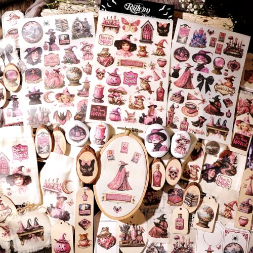 CATaireen Rub on Transfers for Crafts Vintage Scrapbooking Stickers Small Decals Adults Journaling DIY Supplies Use for Fabric Paper Wood Stone Canvas Acrylic Cloth (Plant Elements) - style: Art Deco
