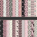 Pink Helloween Scrapbook Paper Pad Journal Decoupage Collage Materials - color: Pink Helloween