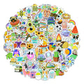 EOAOD 200 Cute Aesthetic Water Bottle Stickers for Kids, Waterproof Vinyl - style: Cute2-200pcs