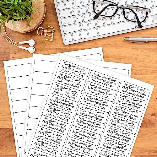 Address Labels for Inkjet Printers 1" x 2-5/8", Pack of 3000 Labels - size: 100 sheets/ 3000 labels