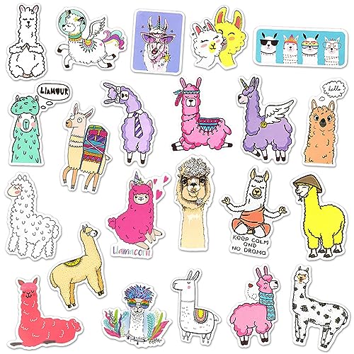 Llama Stickers 50Pcs for Water Bottles Scrapbook, Classroom Rewards - style: Llama Stickers