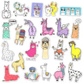 Llama Stickers 50Pcs for Water Bottles Scrapbook, Classroom Rewards - style: Llama Stickers