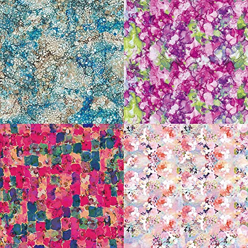 Scrapbook Paper Pad 6x6 Floral Colored Designs, Single-Sided Decoupage Sheets, Colorful Cardstock for DIY Scrapbooking, Backgrounds, Cardmaking, Junk Journal Craft Supplies - 24 Pcs - color: 6x6 Floral
