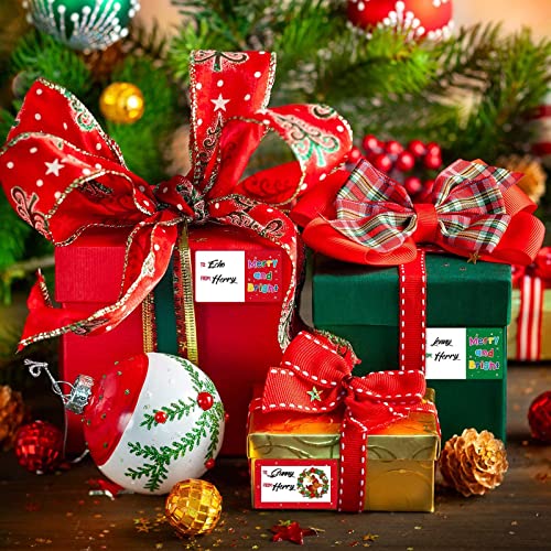 Outus 800 Pcs Christmas Gift Tags to from Labels 8 Styles,Cute Style - style: Cute Style