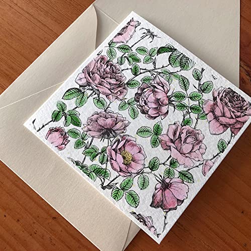 Rose Flowers Clear Stamps for Card Making Decoration DIY Scrapbooking, Flower Background Silicone Transparent Seal Stamps for Embossing Album Decor Craft - color: Flowers