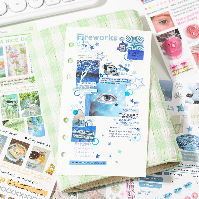 Alideco 30pcs Scrapbook Stickers Vintage Cakes Cuisine Desserts Sticker Book for Adults Sticker journaling Stickers for Scrapbooking (haifengxuyu) - color: Haifengxuyu