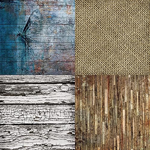 Scrapbook Paper Pad 6x6 Wood Background Designs, Single-Sided Decoupage Sheets, Colorful Cardstock for Scrapbooking, DIY Backgrounds, Cardmaking, Junk Journal Craft Supplies - 24 Pcs - color: 6x6 Wood