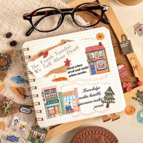 Uideyvi Dream Journey Series Sticker Scrapbooking Supplies for Junk Journal, 20 Sheets PET Stickers - Vintage Journaling Stickers - color: Dream Journey