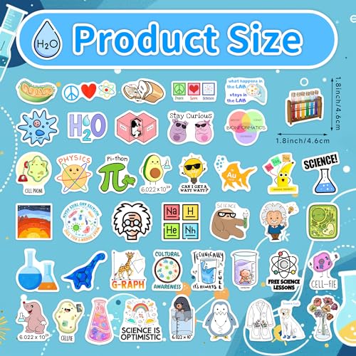 60 Pcs Glow in The Dark Natural Science Stickers - color: Luminescent-346kscp