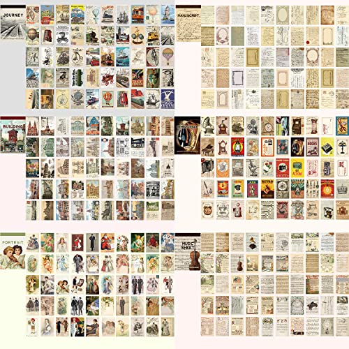 12 Sets 600 Sheets Washi Stickers for Journaling, Map Nature Celestial Portrait Boho Stickers Vintage Aesthetic Scrapbook Sticker Set for Bullet Journal Art Diary Card Craft Gifts Planner Notebook - style: Vintage