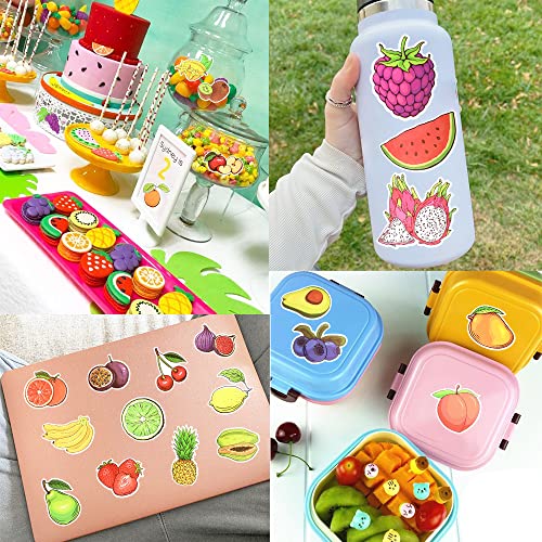Fruit Stickers 50Pcs for Water Bottles Scrapbook, Classroom Rewards - style: Fruit Stickers