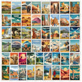 50PCS African Travel Stickers, Vacation Adventure Stickers - color: Yellow
