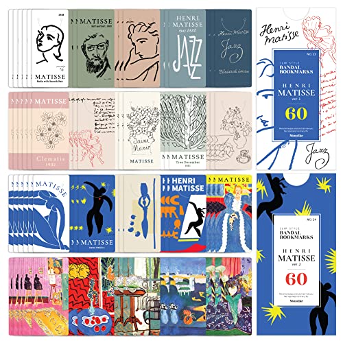 Monolike Bandal Bookmarks Henri Matisse Ver.1 + Ver.2 120 Pieces - color: Henri Matisse Ver.1 + Ver.2