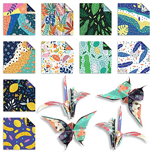 Origami Paper 6x6" Double Sided 50 Sheets 10 Colors Origami Kit,Craft Paper - color: 50sheets-mild fresh